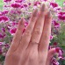 Ροζ χρυσό μονόπετρο δαχτυλίδι Κ14 με ζιργκόν